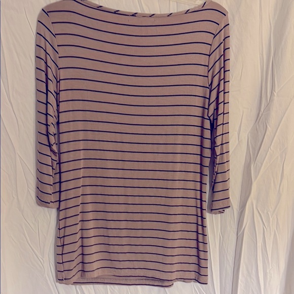 Green Envelope - Brown Striped Women's Top NWT - Picture 3 of 3